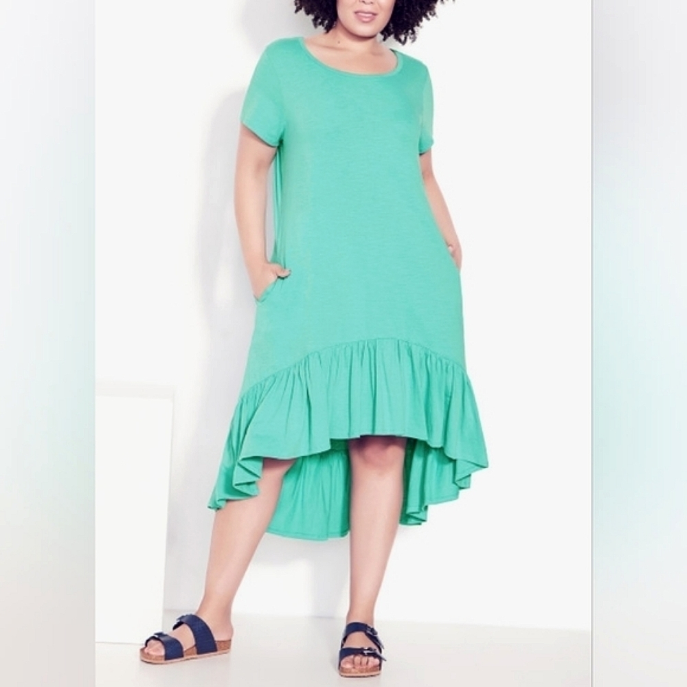 NWT AVENUE ZIM & ZOE MIDI HIGH-LOW BOHO DRESS